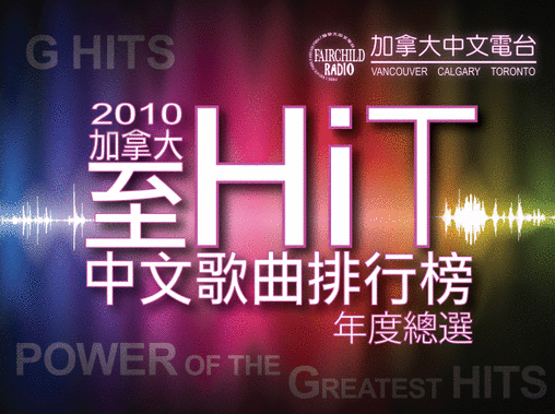 加拿大至HIT中文歌曲排行榜 2010年度總選得獎名單