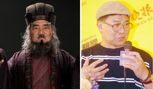 （左）慣演好人的呂曉禾在《三國》中演大反派董卓，叫好又叫座；（右）近年較少參與演出，主要擔當演藝顧問。