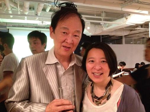 Maggie Lee 與台灣著名演員王羽合照。