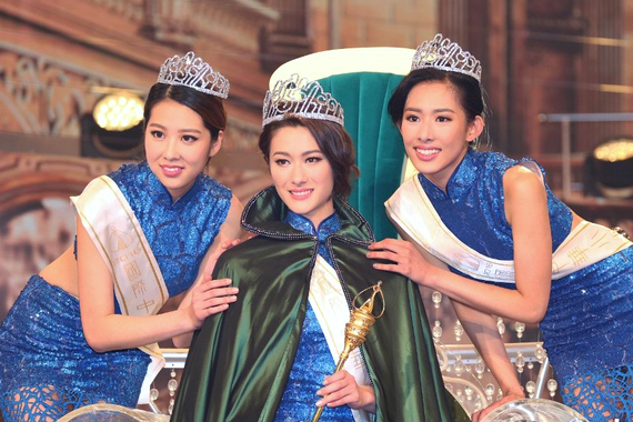 （由左至右）亞軍陳舒菲、冠軍朱亞琳、季軍欒添。