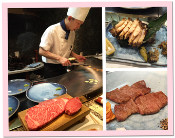 阿愷光顧的神戶牛料理店乃星級食肆，很多本地明星和外國名人都來過。幾口牛柳，幾口鮑魚，這就盛惠二百多元加幣，真是美味有價。