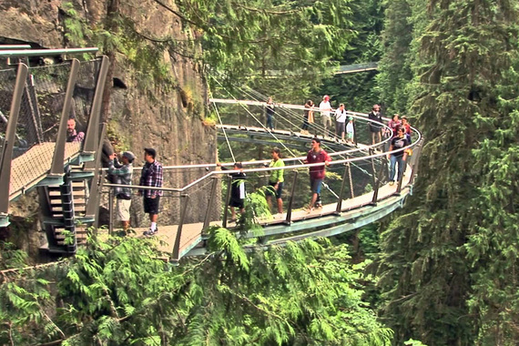 Cliffwalk - 少一點膽量也沒可能踏上這條懸在半空的吊橋之上。