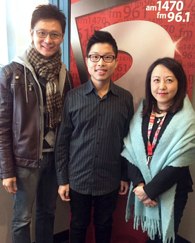（左起）中僑基金會 Chief Development Officer Sunny Leung、Avan 和 Mary。