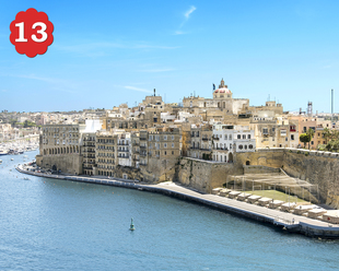郵輪離開意大利，在回到西班牙之前還會停靠馬爾他共和國（The Republic of Malta），通稱馬爾他（Malta）。它位處地中海中心，面積僅 0.55 平方公里，2000 年統計人口只有 7,048 人。馬爾他天然資源不多，主要靠航運作收入來源，好像瓦萊塔港（Valletta Grand Harbour）是馬爾他最大的港口，也是馬爾他的首都，全國政治、經濟及文化都以此為中心。