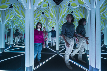 「鏡子迷宮」是今次展覽的一大亮點，佔地 1,800 平方呎，歡迎大家在無限重複的鏡子迷宮中找尋出口。