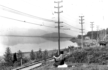 1916 年被抽乾前的 Sumas Lake。（The Reach Gallery Museum Abbotsford）