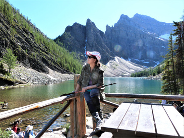 Lake Agnes Tea House 在秋天最美。