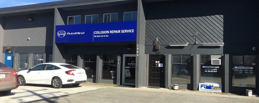 列治文的唯一寒衣收集站 - AutoMind Collision Richmond (Lotus)，位於 Unit 120, 2840 Olafsen Avenue, Richmond, （近 No. 5 Road）。