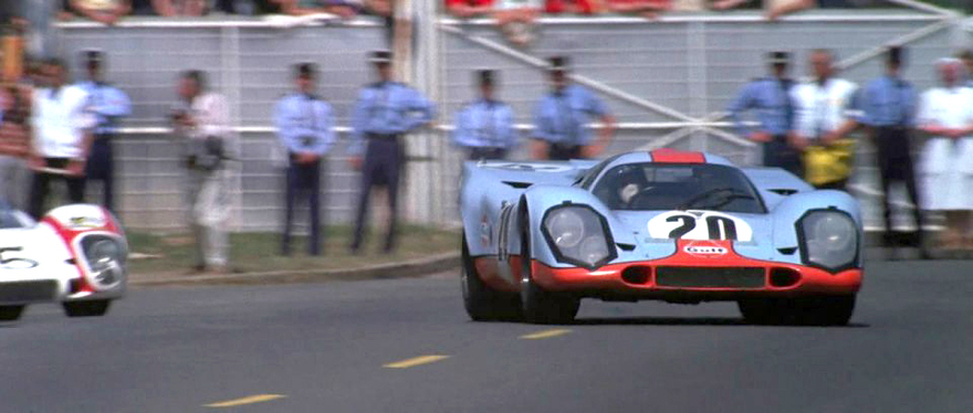 1971 年《Le Mans》電影中的 20 號廠隊 Porsche 917K 戰車。(Photo from IMCDb.org)