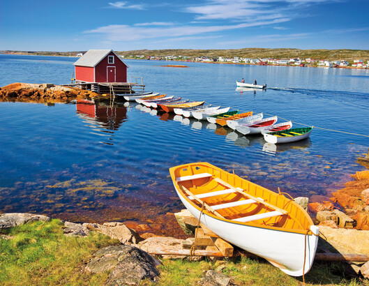 Fogo Island 居民誇稱該島乃全省上鏡最多之傳統漁村，果然風光如畫。(Photo from newfoundlandlabrador.com)