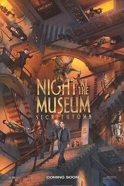 由 Ben Stiller、Robin Williams 和 Owen Wilson 主演的第三部《Night at The Museum》電影《Secret of the Tomb》，講述在博物館內的埃及展品黃金牌匾發生靈異事件。