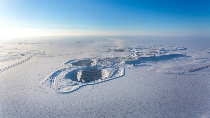 加拿大鑽石礦全位於北極圈內。