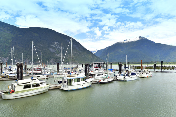 Bella Coola 海港仍以漁業為重。