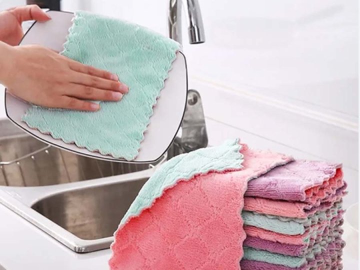 Dish cloth 廚房抹布臭味洗不掉？簡單幾招清洗跟全新的一樣！