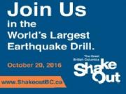 BC ShakeOut 10 月 20 日全省地震演習 Are You Ready?
