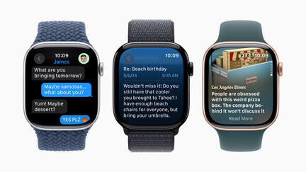 蘋果公司推出全新智能手錶Apple Watch 10。（蘋果公司提供圖片）