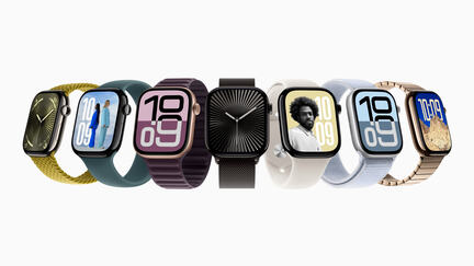 蘋果公司推出全新智能手錶Apple Watch 10。（蘋果公司提供圖片）