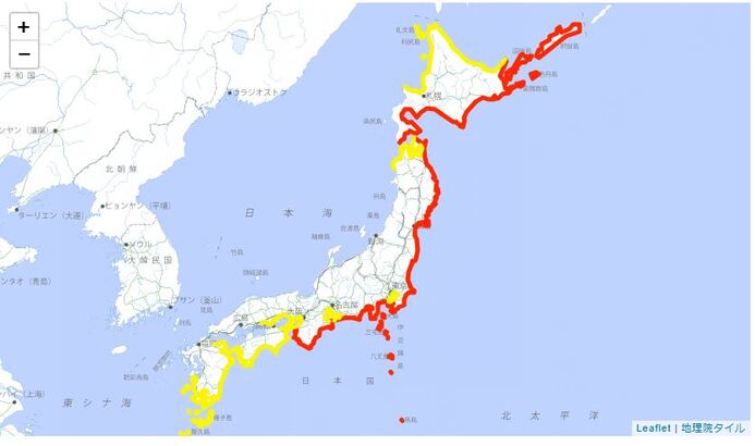 （日本氣象廳網頁截圖）
