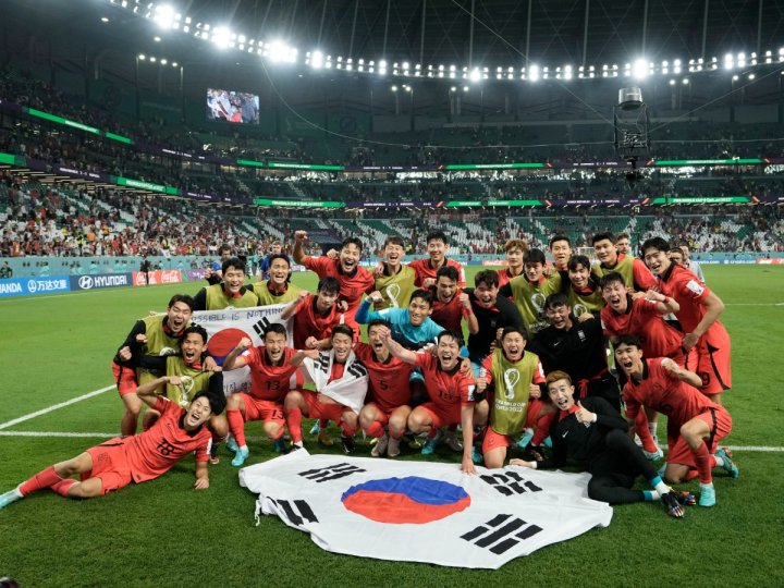 世界盃賽事南韓反勝葡萄牙