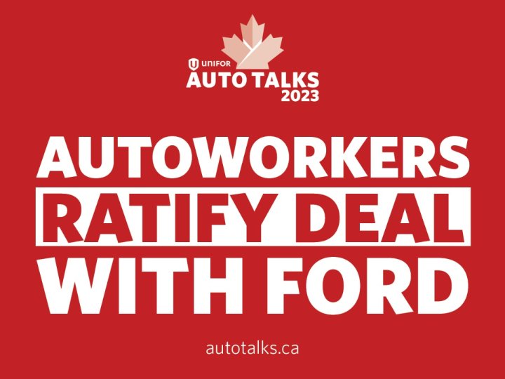 加拿大福特汽車工會成員投票通過一份為期3年集體協議