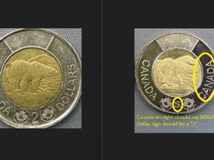 魁省出現新的假兩元硬幣懷疑騙徒從中國訂製