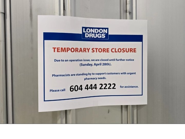 因受網絡攻擊 London Drugs仍有79間店舖關閉