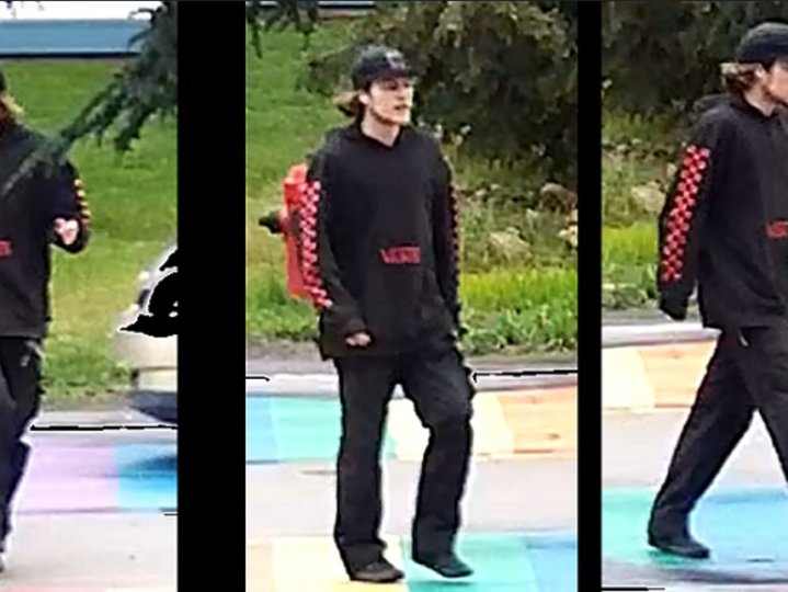 一男子隨機踢車 警籲提供資訊