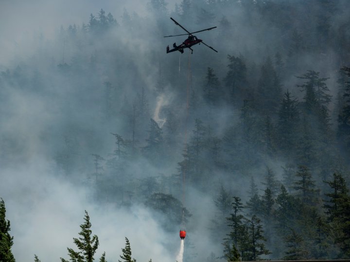 Squamish第1民族說由於附近發生山火他們已經將珍貴物品由Alice Lake長屋移走以防萬一
