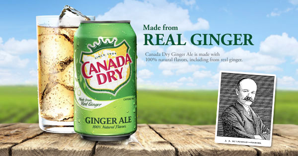 Canada Dry Ginger Ale 和創辦人 John McLaughlin。
