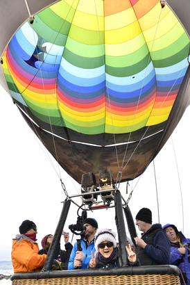 乘坐熱氣球之輕如羽毛感，無與倫比。
