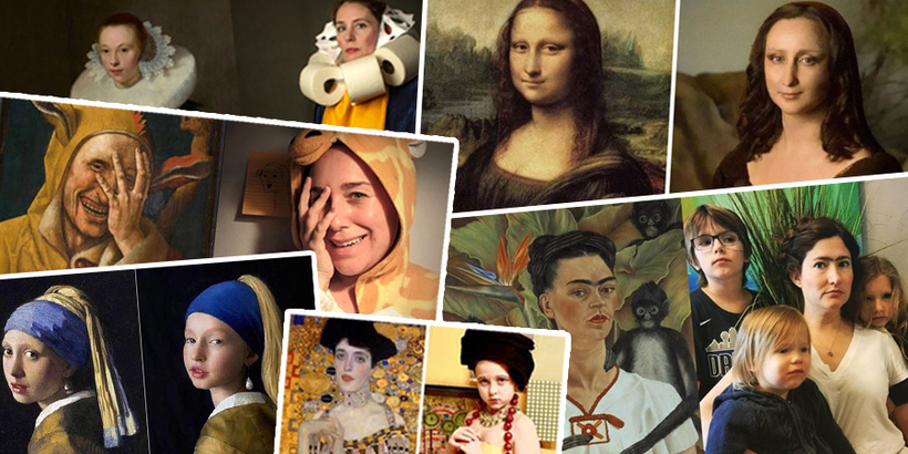 許多對藝術充滿熱情的網友紛紛響應美國 J. Paul Getty Museum 發起的「Getty Museum Challenge」，上傳自己的模仿照於 Twitter、Instagram 和 Facebook，玩翻世界名畫。