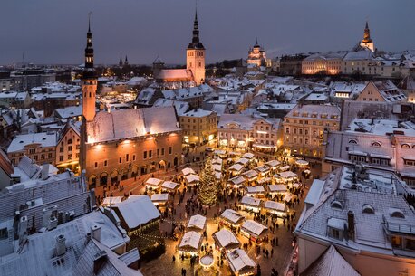 這個聖誕市集的歷史可追溯至 1441 年。(christmasmarket.ee)