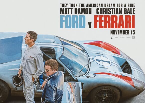 2019 年年底在北美上映的《Ford v Ferrari》（港譯《極速傳奇：福特決戰法拉利》），由 Matt Damon 飾演本是賽車手，但因心臟病退役而改當跑車改裝師的 Carroll Shelby，而 Christian Bale 則飾演脾氣火爆但有高超技術的英國賽車手 Ken Miles，兩人排除萬難將福特車廠的跑車升級，越級挑戰法拉利車隊。