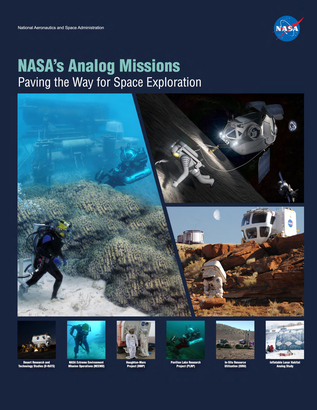 由 NASA 出版的「NASA's Analog Missions」小冊子，按圖可放大並閱讀內文。