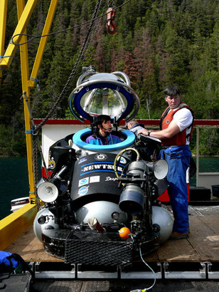 PLRP 使用的 DeepWorker 單人潛艇，可潛 6 小時及 600 米深，由北溫 Nuytco Research 研製。