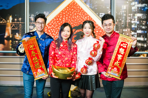 粵語節目部（左起）：Kinney、謝瑩瑩、Coco、阿寶。