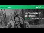 Richmond BC Alert 列治文緊急通報系統 遇天災可保聯繫1746054569