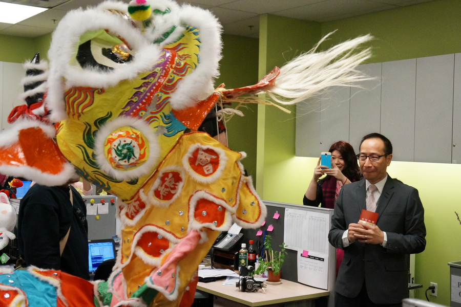  CNY 1st Day 金獅報喜 省長光臨5553