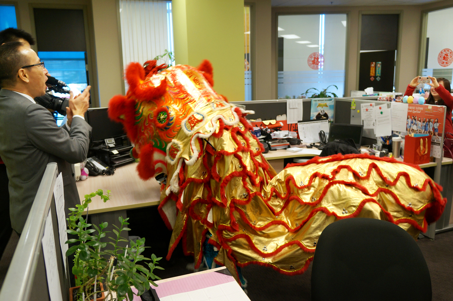 CNY Lion dance